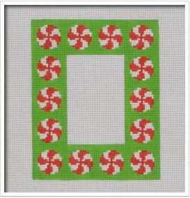 Peppermint Frame Ornament