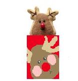 ReindeerTreat Bag w/Reindeer