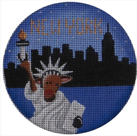 NY Reindeer Ornament