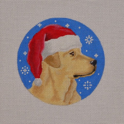 Yellow Lab Santa