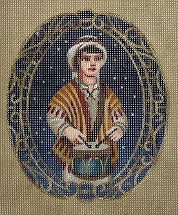 Blue Drummer Boy Ornament (Tapestry Tent)