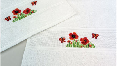Poppies Towels (Permin)