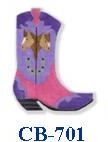Purple Boot With Horse