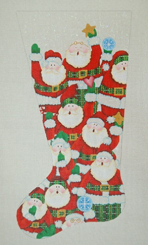 Santa Stocking with Attachment - Left Toe