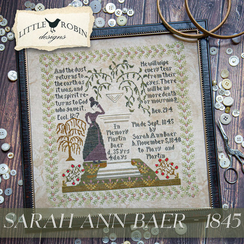 Sarah Ann Baer - 1845 (Little Robin Designs)