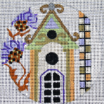 Thistle Birdhouse Ornament