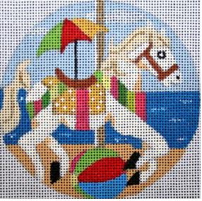 Summer Vacation Carousel Horse