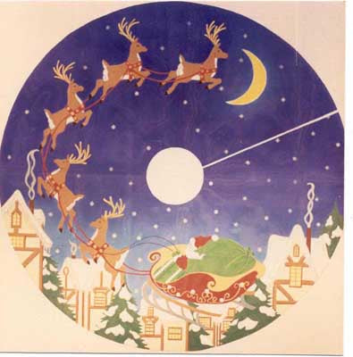 Santas Ride Tree Skirt