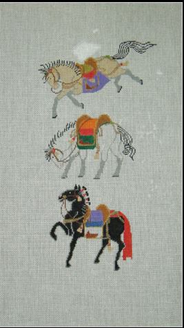 Three Hokusai Horses