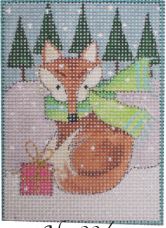 Woodland Christmas Portrait - The Fox