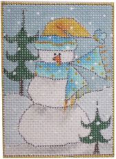 Woodland Christmas Portrait - The Snowman
