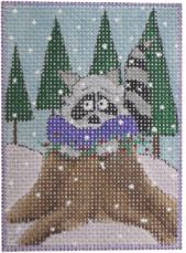 Woodland Christmas Portrait - The Raccoon