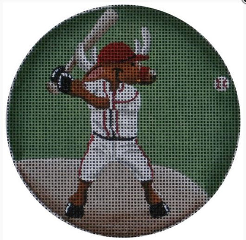 Baseball Reindeer Ornament