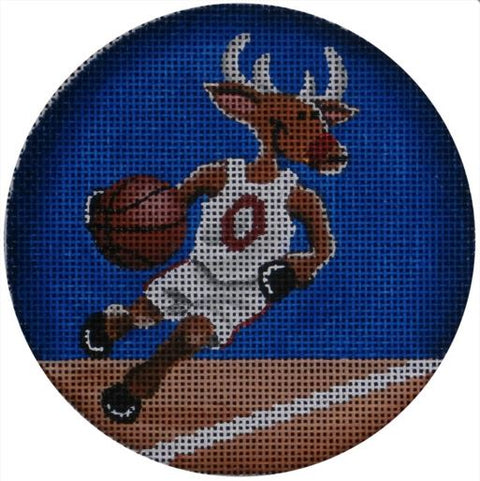 Basketball Reindeer Ornament