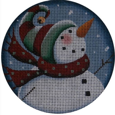 Curly Snowman Ornament