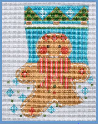 Gingerbread Boy Mini Stocking
