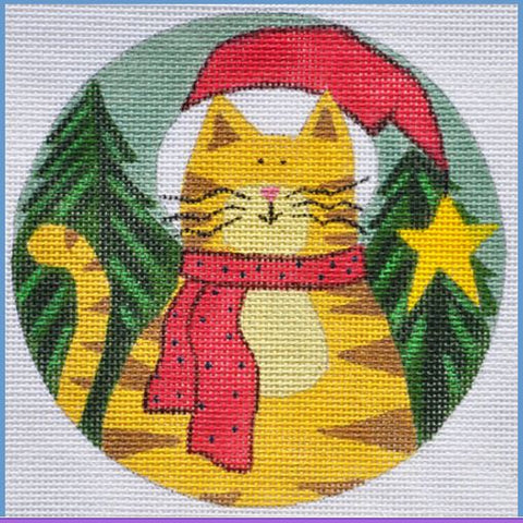 Santa Cat Ornament