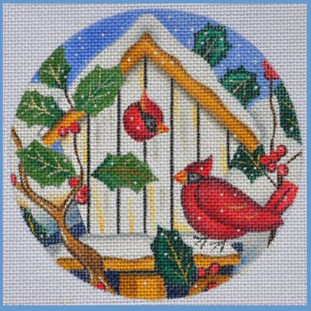 Cardinal Bird House Ornament