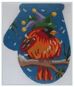 Cardinal in Carnival Hat Mit