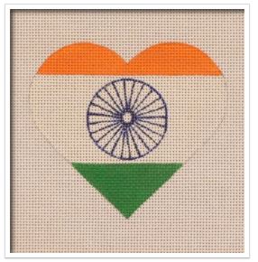 Indian Flag Heart