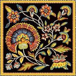 Peasant Print - Black