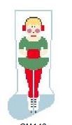 Ice Skater Mini Sock