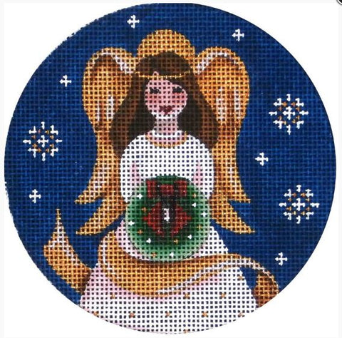 Wreath Angel Ornament