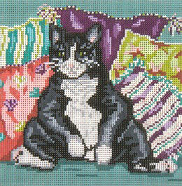 Black and White Pillow Cat - 13ct