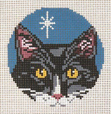 Black and White Cat - Glimpse Ornament - 13ct