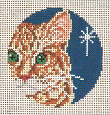 Orange Tabby Cat - Glimpse Ornament - 13ct