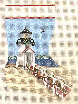 Brant Point Lighthouse Mini Stocking - 18ct