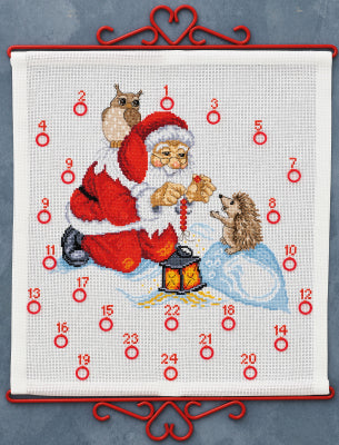 Hedgehog & Santa Advent Calendar (Permin)