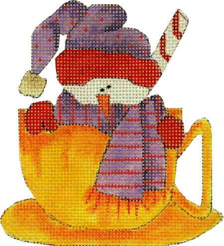 Peppermint Snowman in a Cup