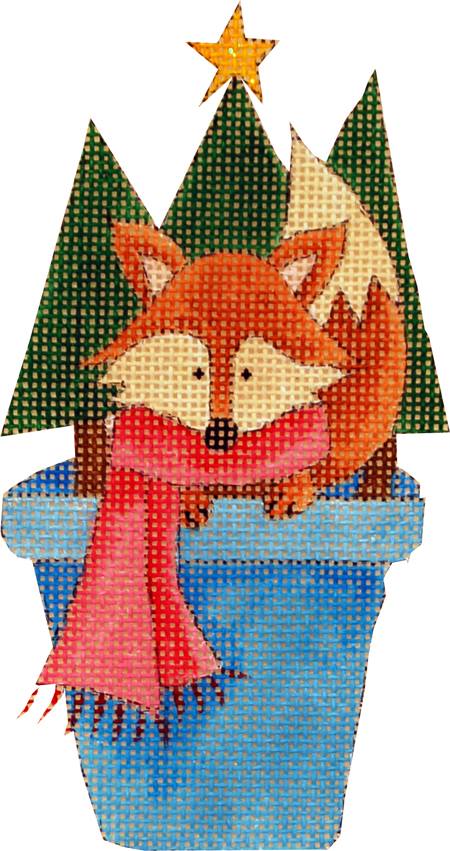 Fox In a Flower Pot