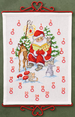 Santa with Light Advent Calendar (Permin)