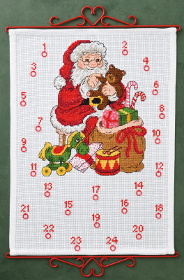 Santa Claus with Teddy Bear Advent Calendar (Permin)