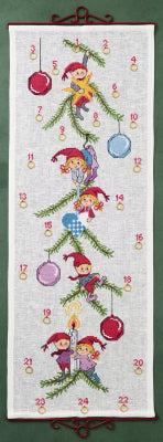 Elves & Baubles Advent Calendar (Permin)