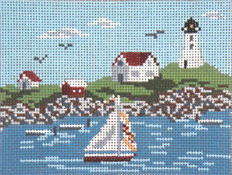 Coastal Scene - 18ct