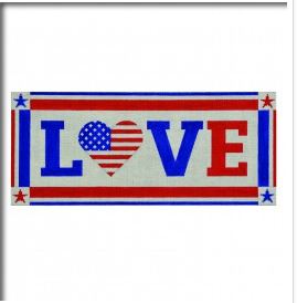 Love With Flag Heart