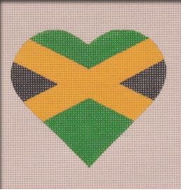 Jamaican Flag Heart