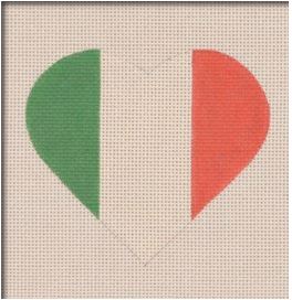 Italian Flag Heart