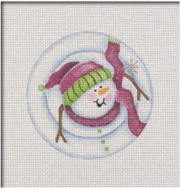 Stacked Snowman Samantha Ornament