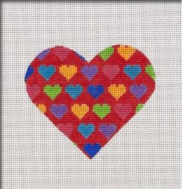 Red Multi Color Heart