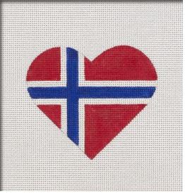 Norwegian Flag Heart