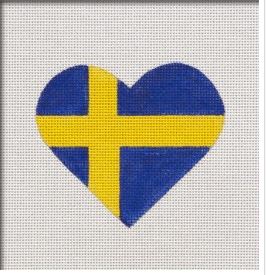 Swedish Flag Heart