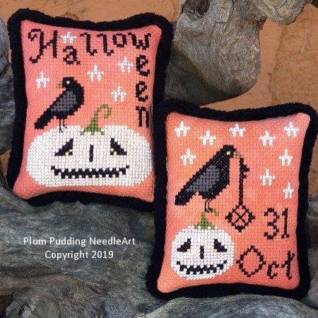 Pumpkins 'n Crows (Plum Pudding NeedleArt)