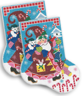 Elfin Santa Midi Sock