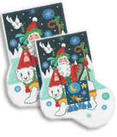 Magical Polar Santa Sock