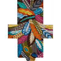 Feather Overlay Brick Bag