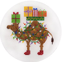Camel With Christmas Lights Ornament